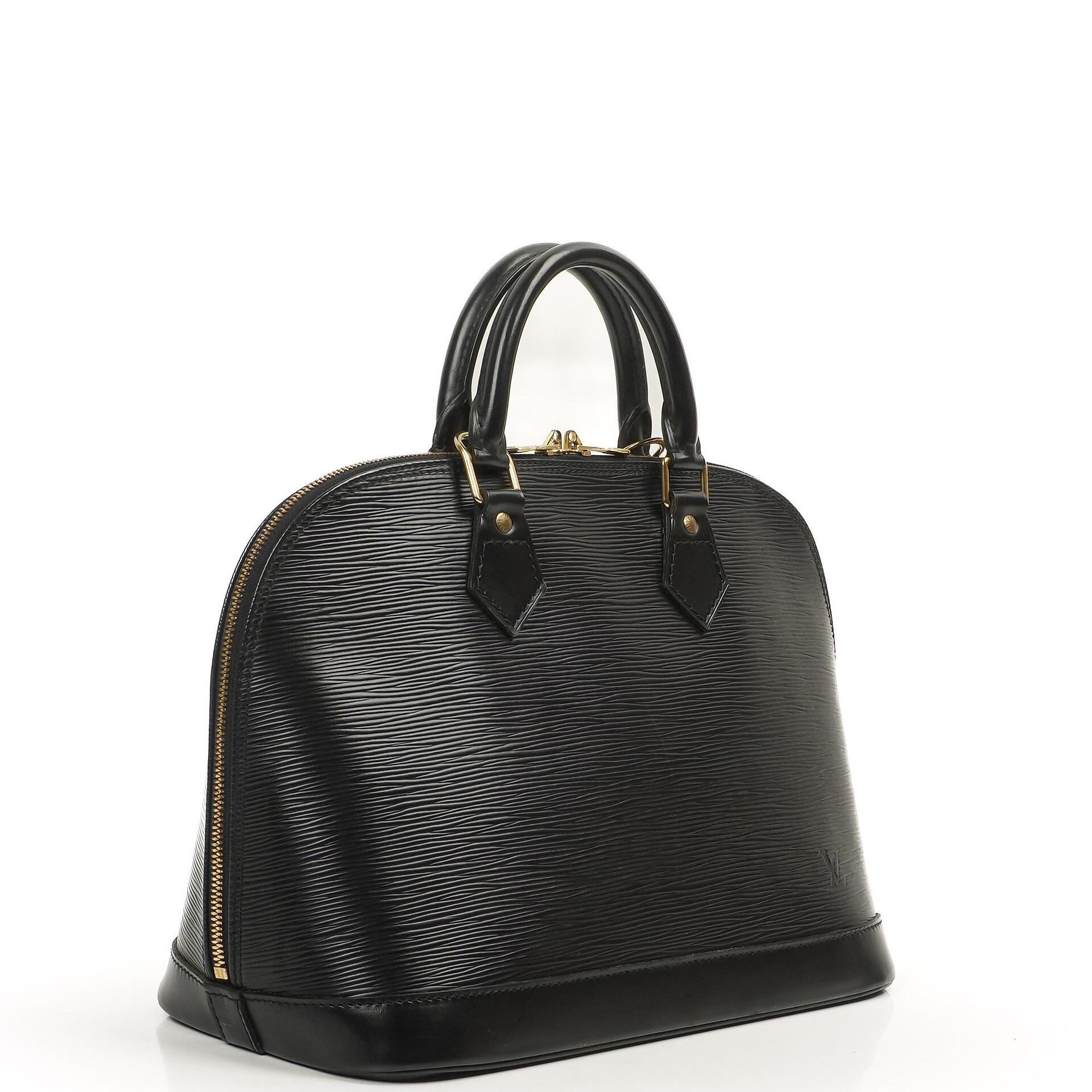 Louis Vuitton Alma PM Schwarze EPI Leder Tasche