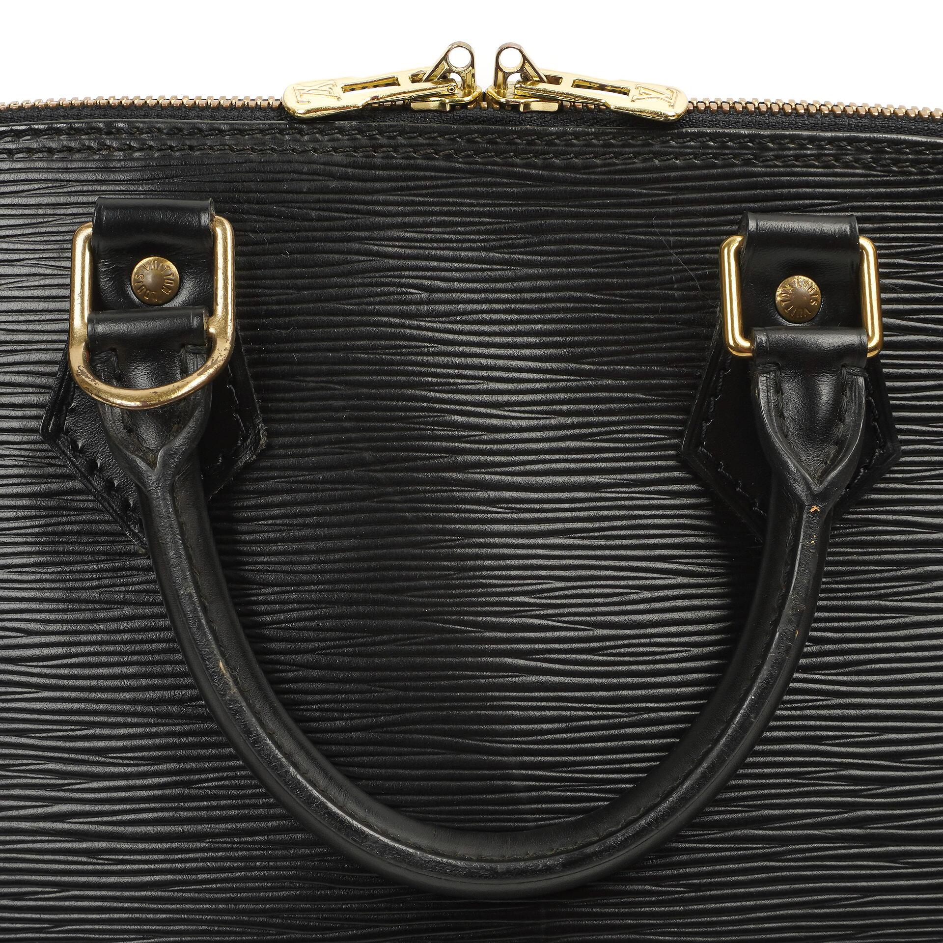 Louis Vuitton Alma PM Schwarze EPI Leder Tasche
