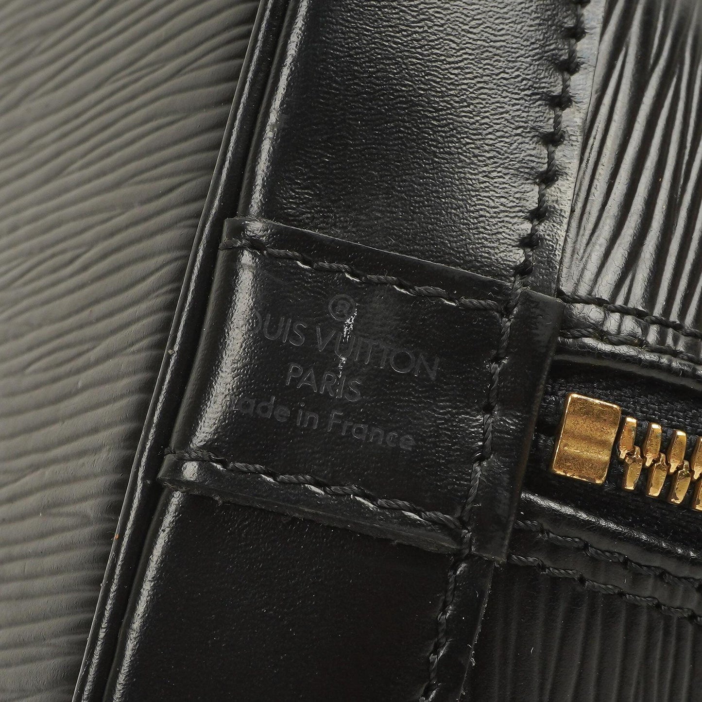 Louis Vuitton Alma PM Schwarze EPI Leder Tasche