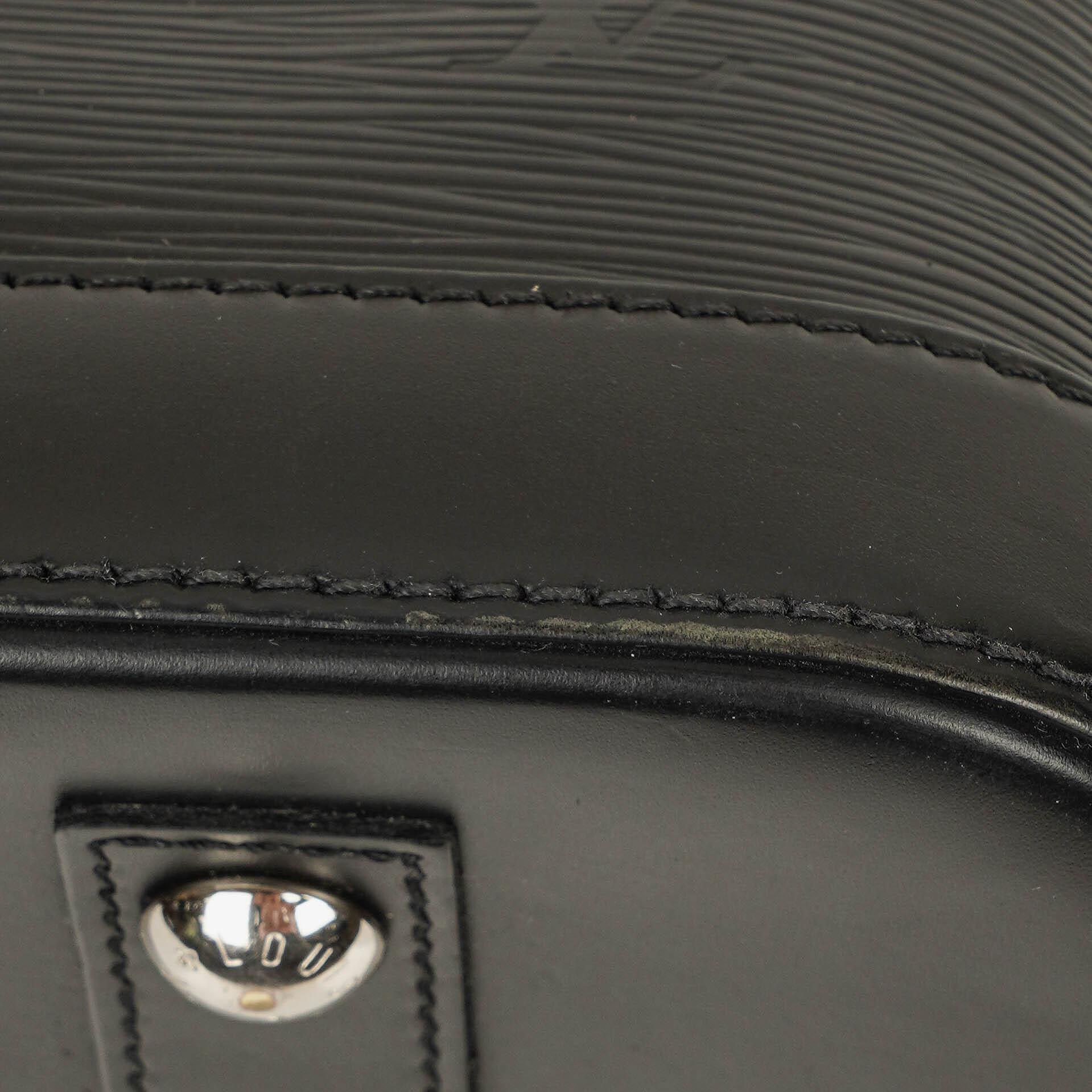 Louis Vuitton Alma PM Handtasche aus schwarzem Epi-Leder