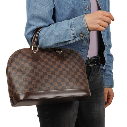 Louis Vuitton Alma PM Handtasche aus Damier Ebene Canvas