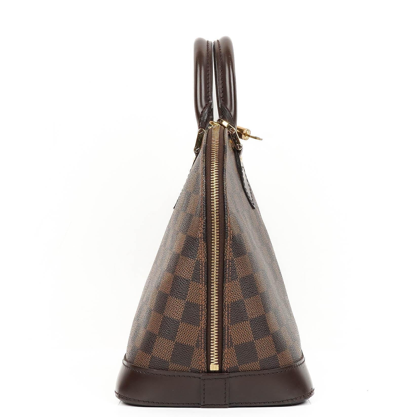 Louis Vuitton Alma PM Handtasche aus Damier Ebene Canvas