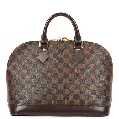 Louis Vuitton Alma PM Handtasche aus Damier Ebene Canvas