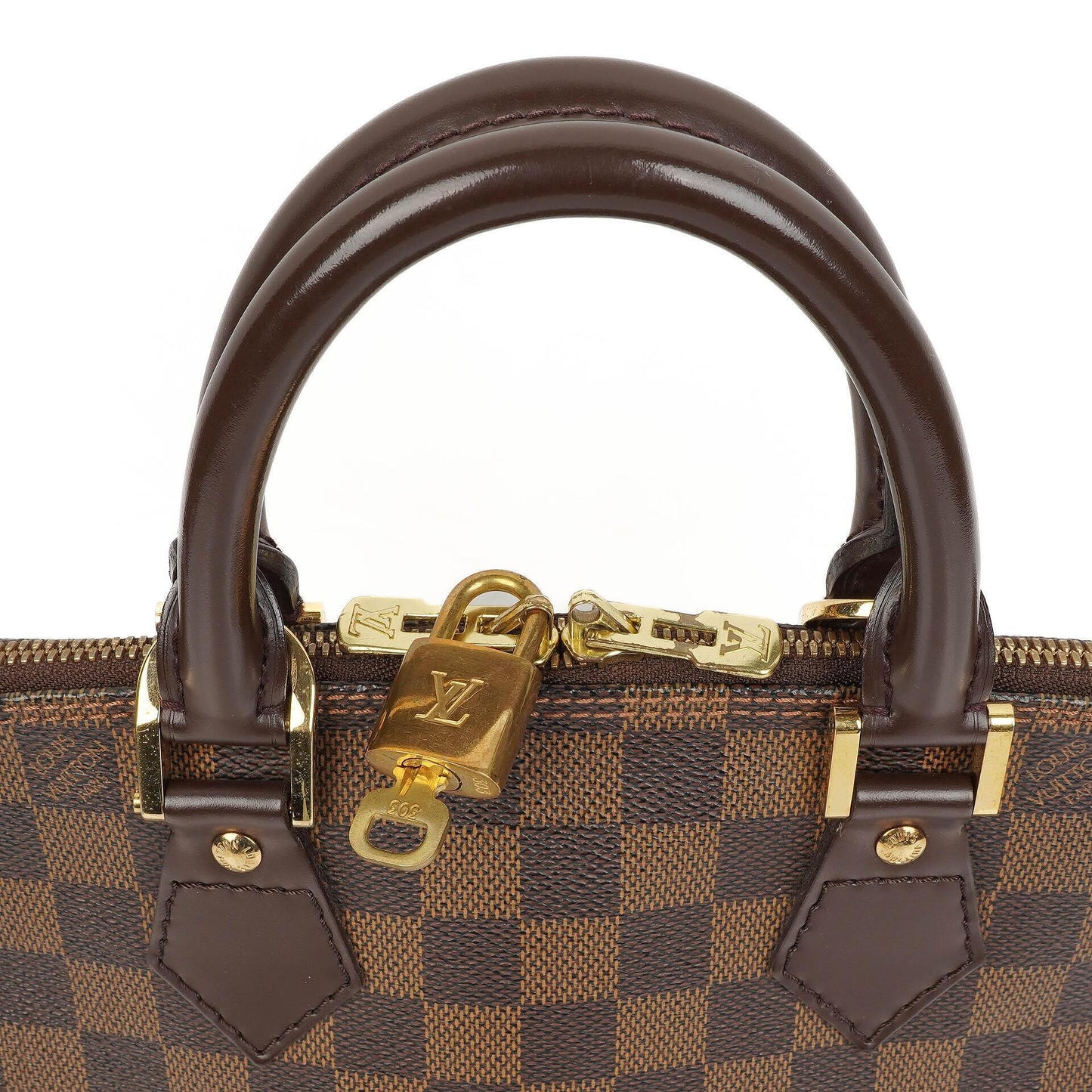 Louis Vuitton Alma PM Handtasche aus Damier Ebene Canvas
