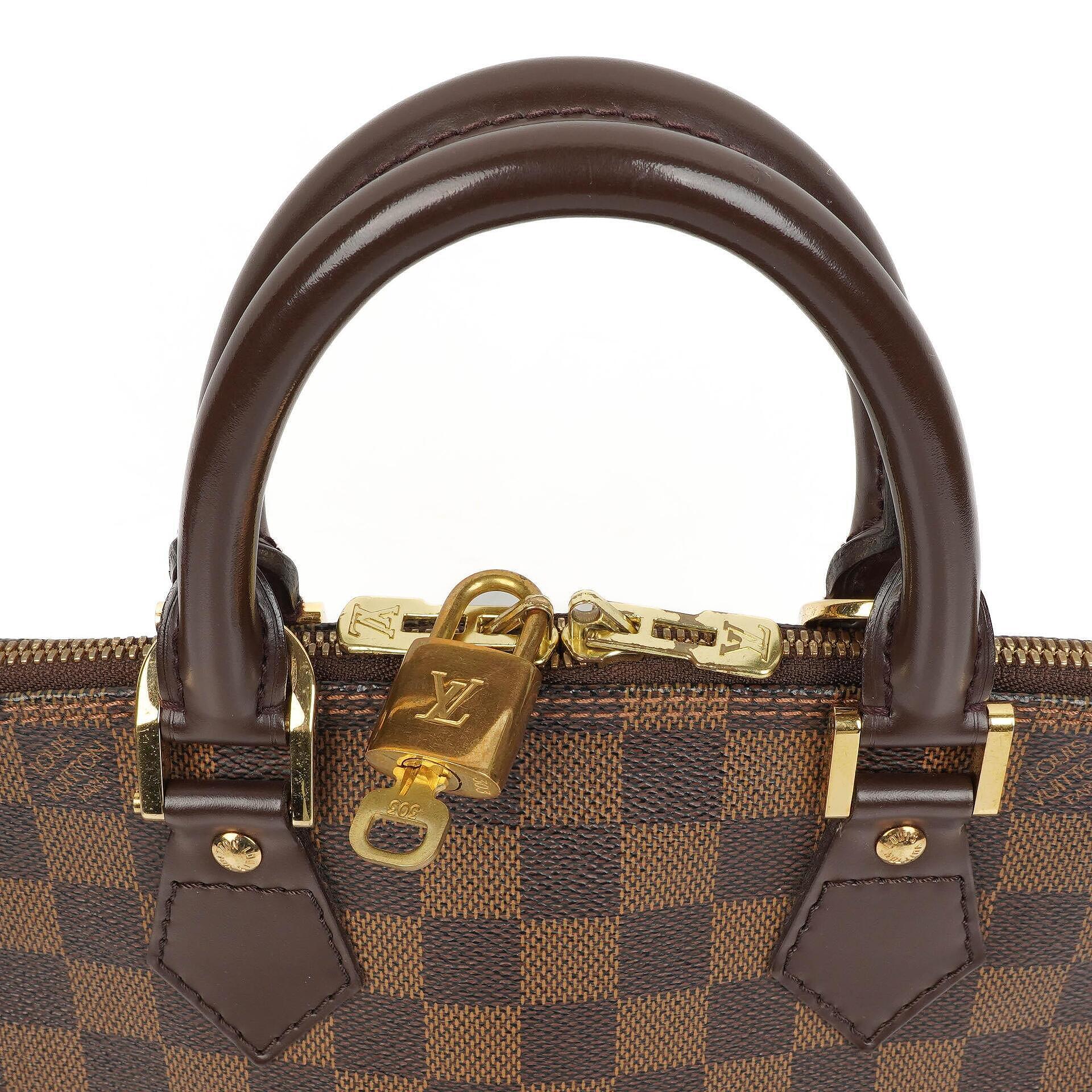 Louis Vuitton Alma PM Handtasche aus Damier Ebene Canvas