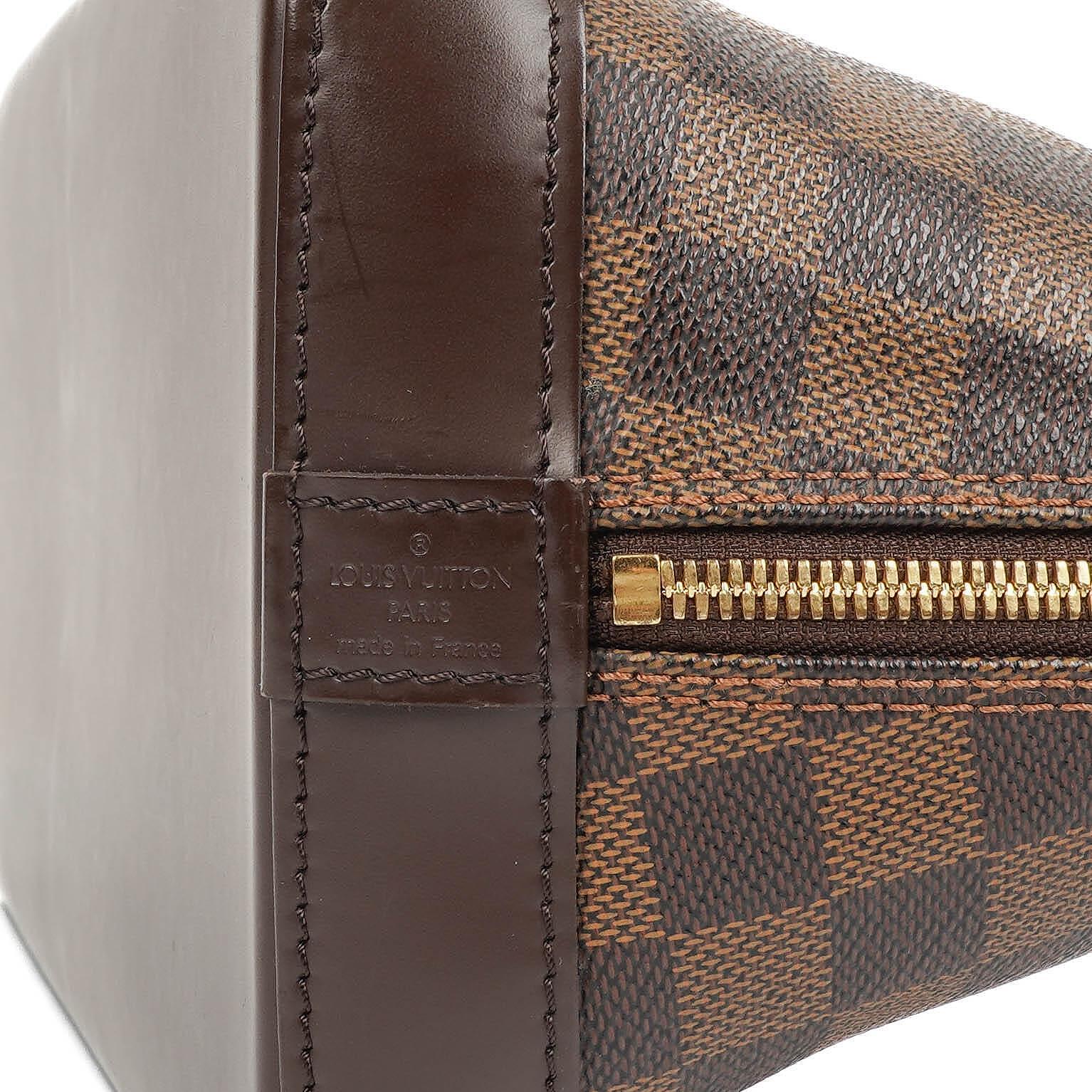 Louis Vuitton Alma PM Handtasche aus Damier Ebene Canvas