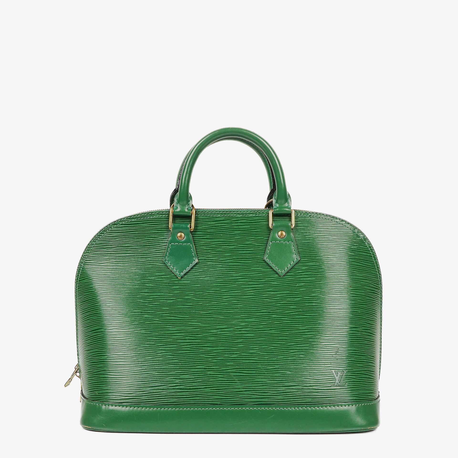 Louis Vuitton Alma PM Handtasche aus grünem Epi-Leder
