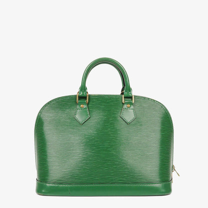 Louis Vuitton Alma PM Handtasche aus grünem Epi-Leder