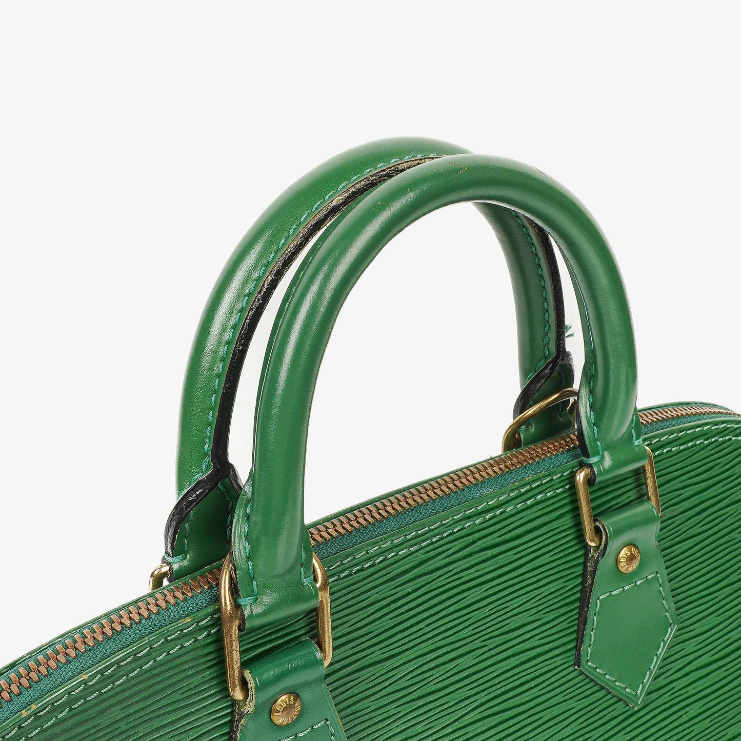 Louis Vuitton Alma PM Handtasche aus grünem Epi-Leder