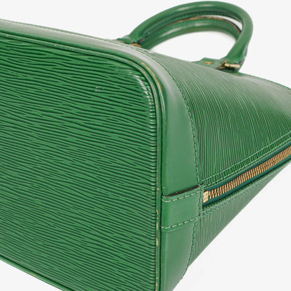 Louis Vuitton Alma PM Handtasche aus grünem Epi-Leder