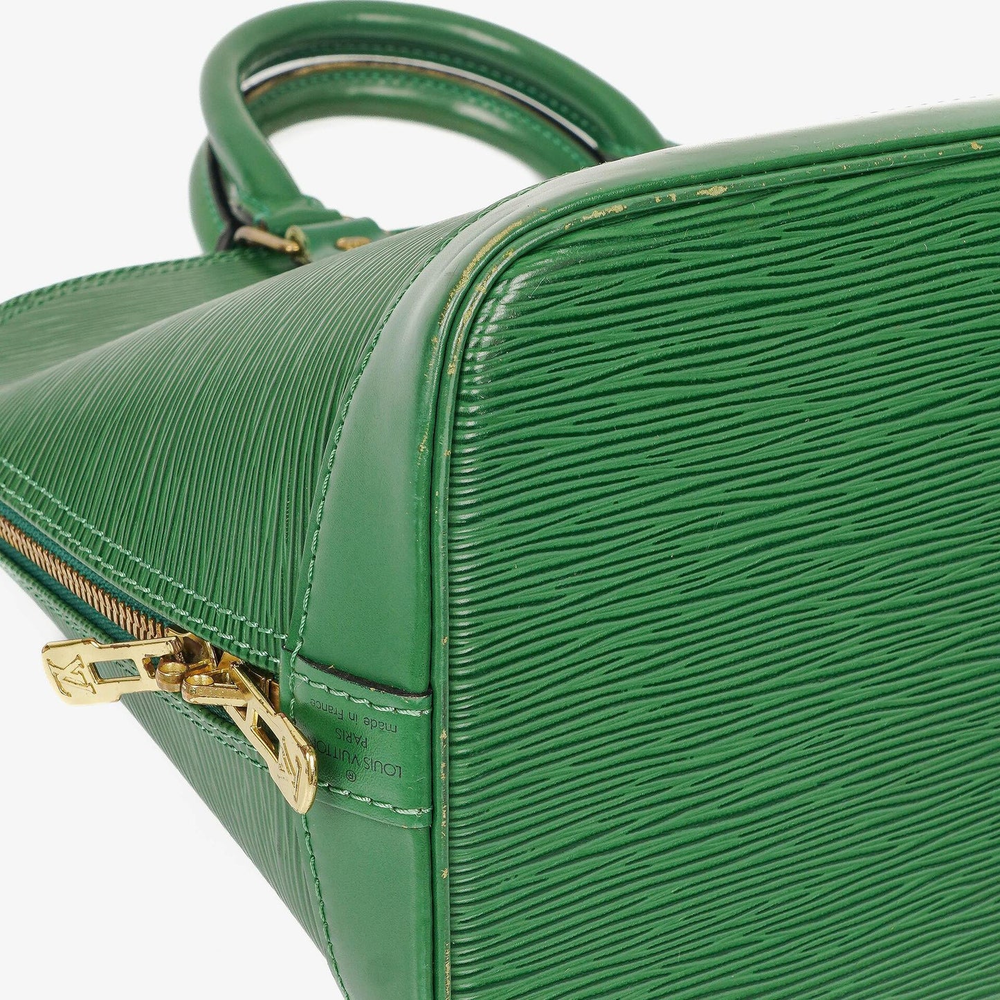 Louis Vuitton Alma PM Handtasche aus grünem Epi-Leder