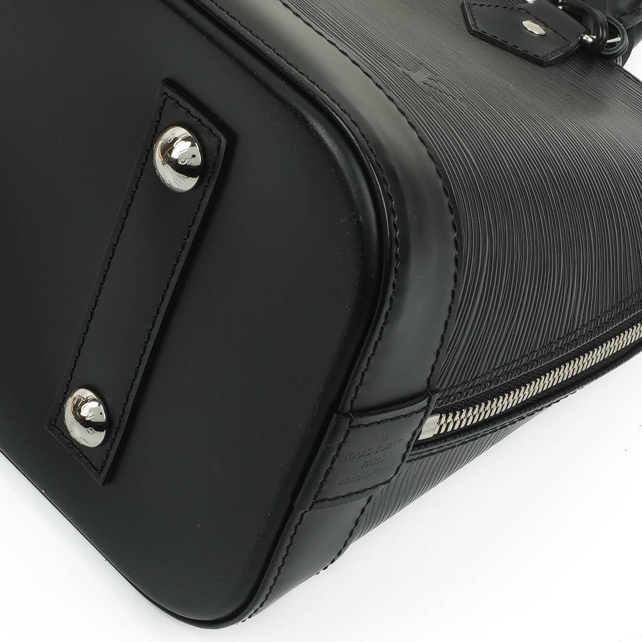 Louis Vuitton Alma PM aus schwarzem EPI-Leder Handtasche