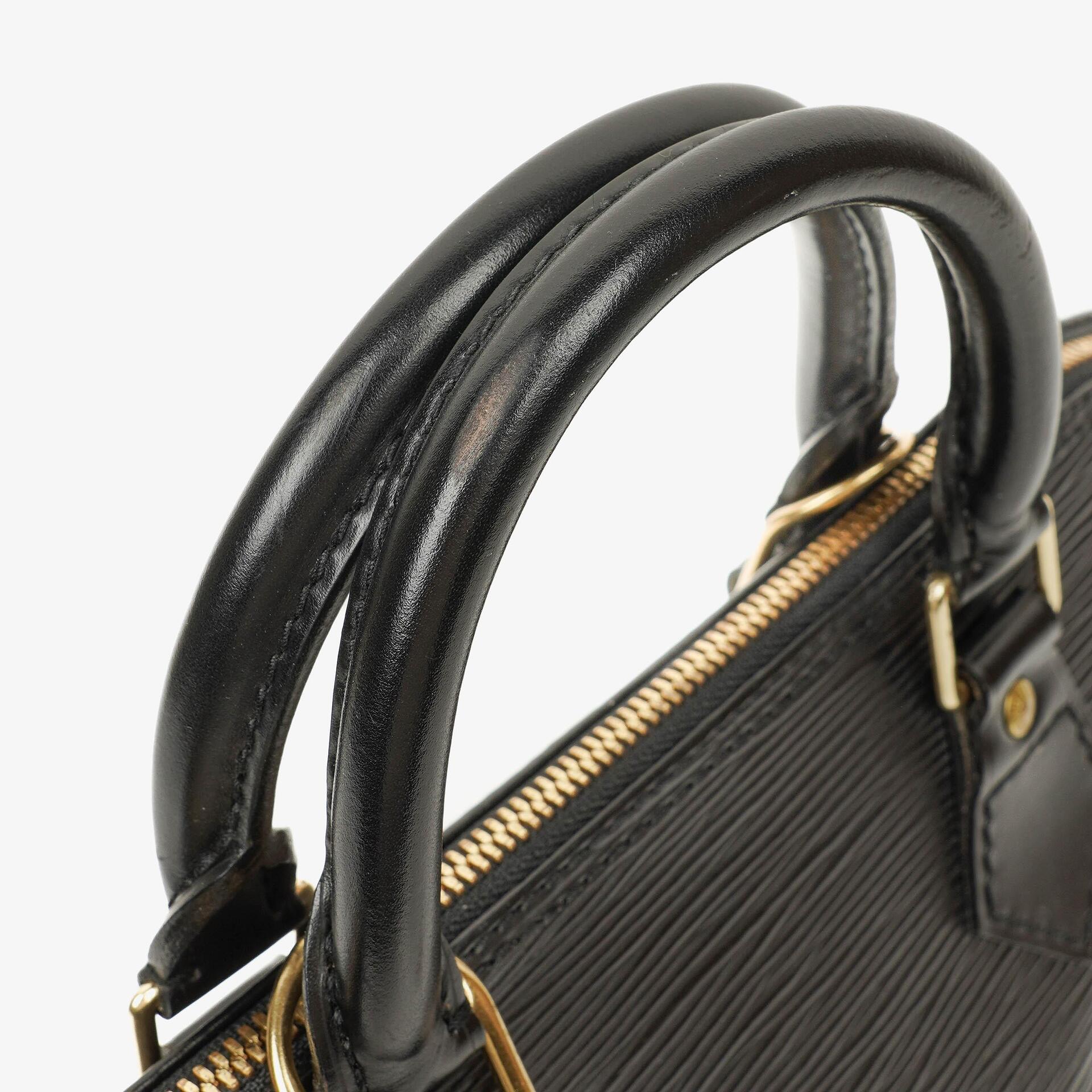Louis Vuitton Alma PM Handtasche aus schwarzem Epi Leder