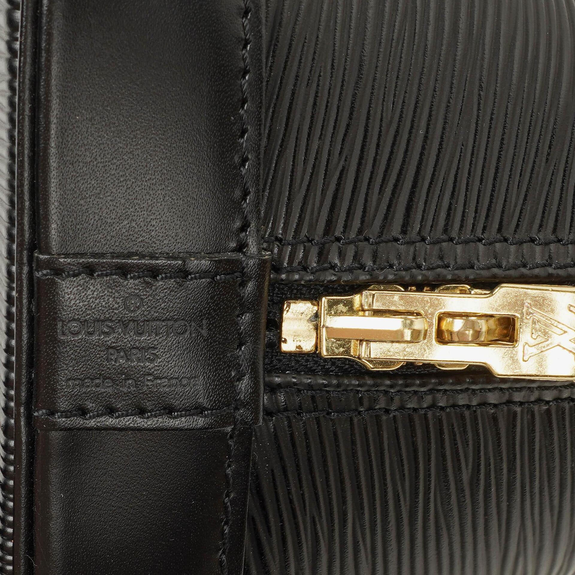 Louis Vuitton Alma PM Handtasche aus schwarzem Epi Leder