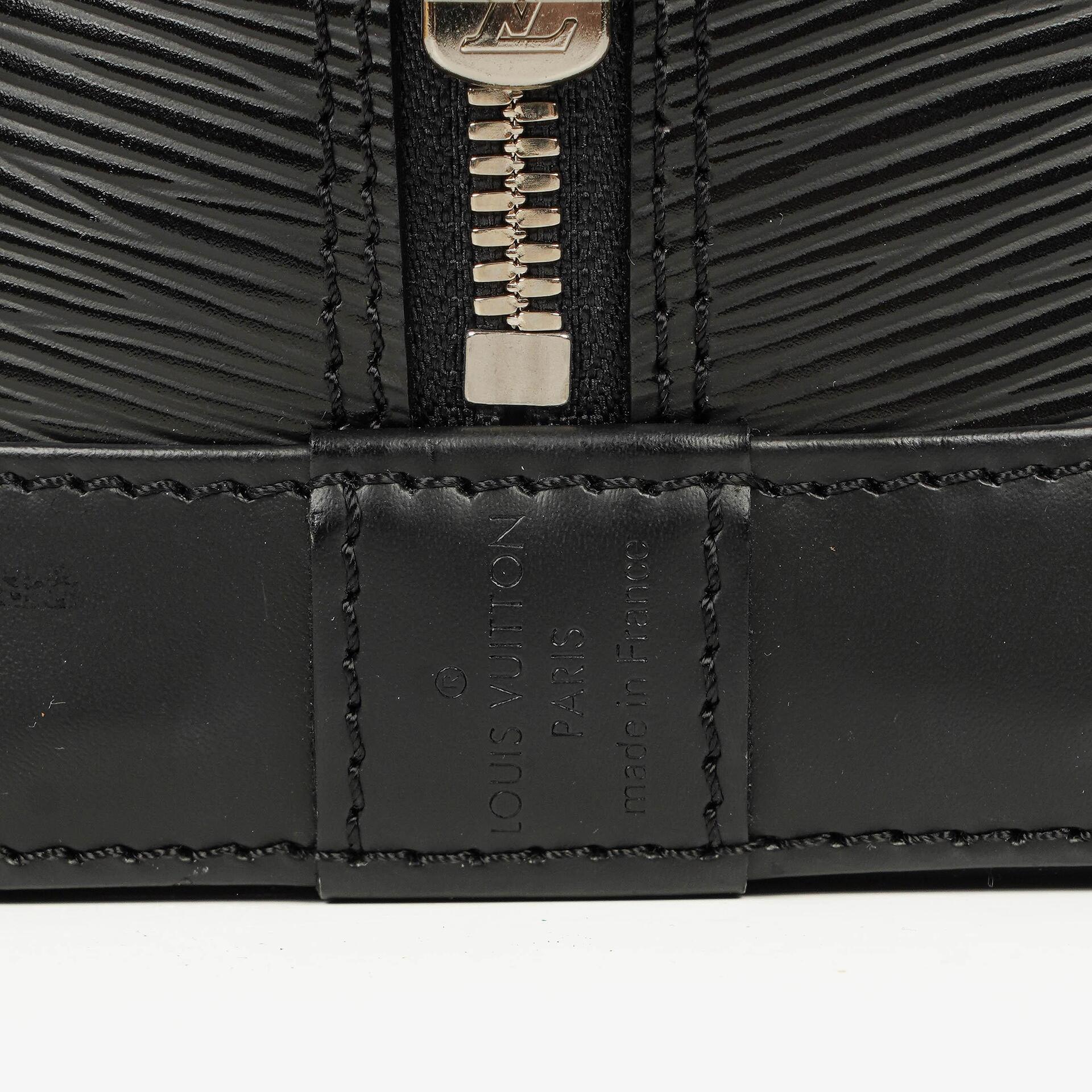 Louis Vuitton Alma PM Handtasche aus schwarzem Epi-Leder