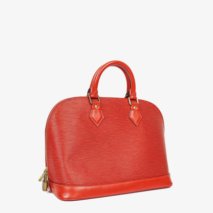 Louis Vuitton Alma PM Handtasche aus rotem Epi Leder