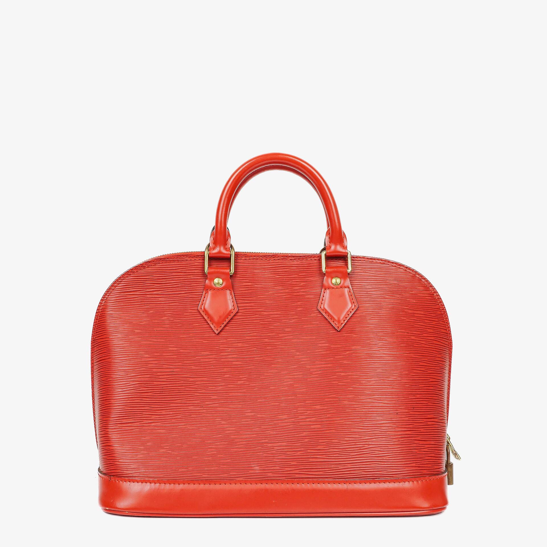 Louis Vuitton Alma PM Handtasche aus rotem Epi Leder