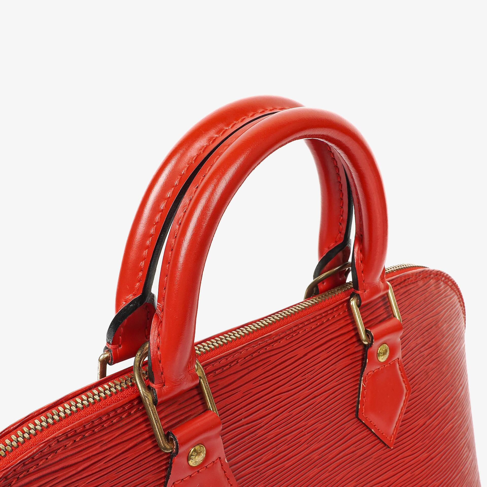 Louis Vuitton Alma PM Handtasche aus rotem Epi Leder