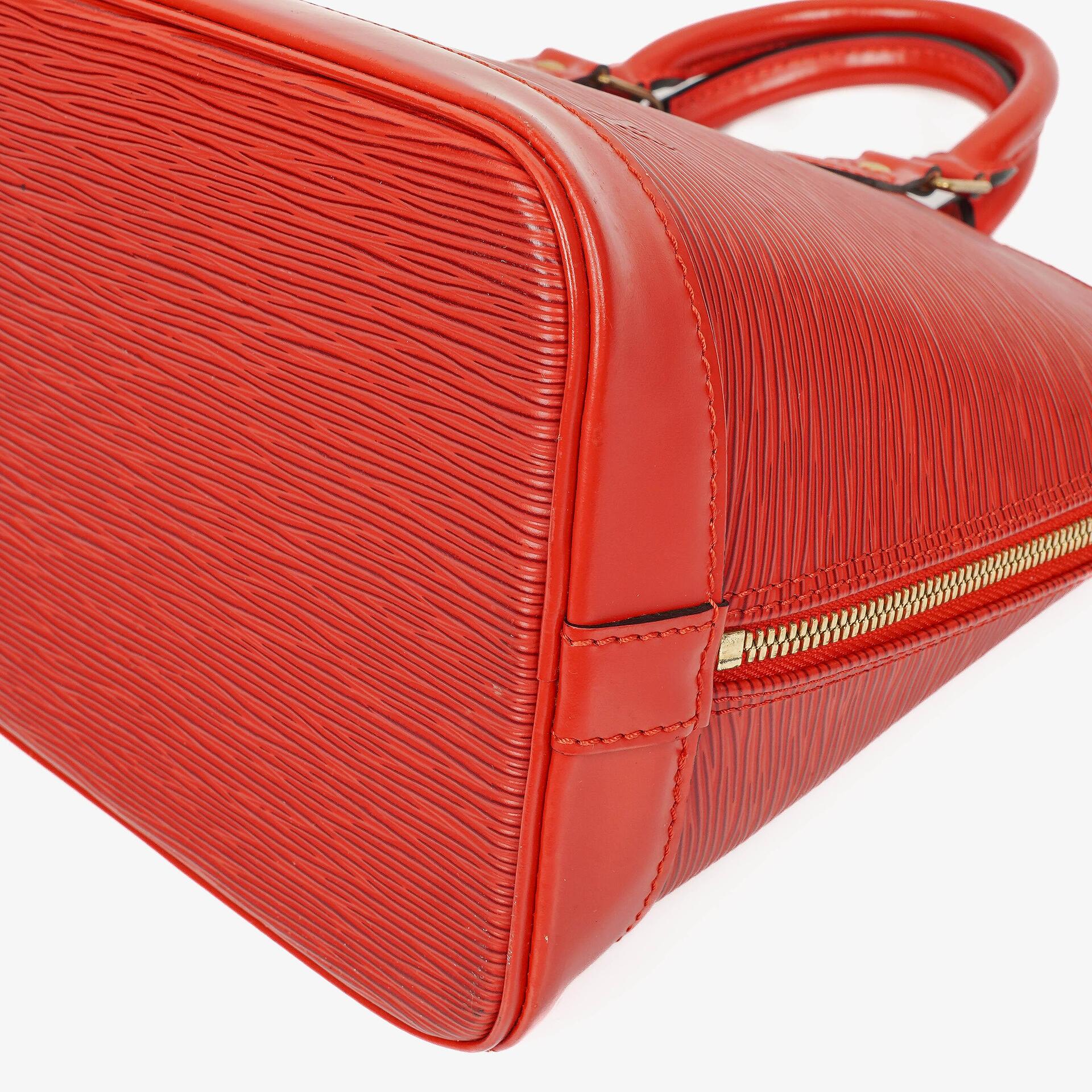 Louis Vuitton Alma PM Handtasche aus rotem Epi Leder