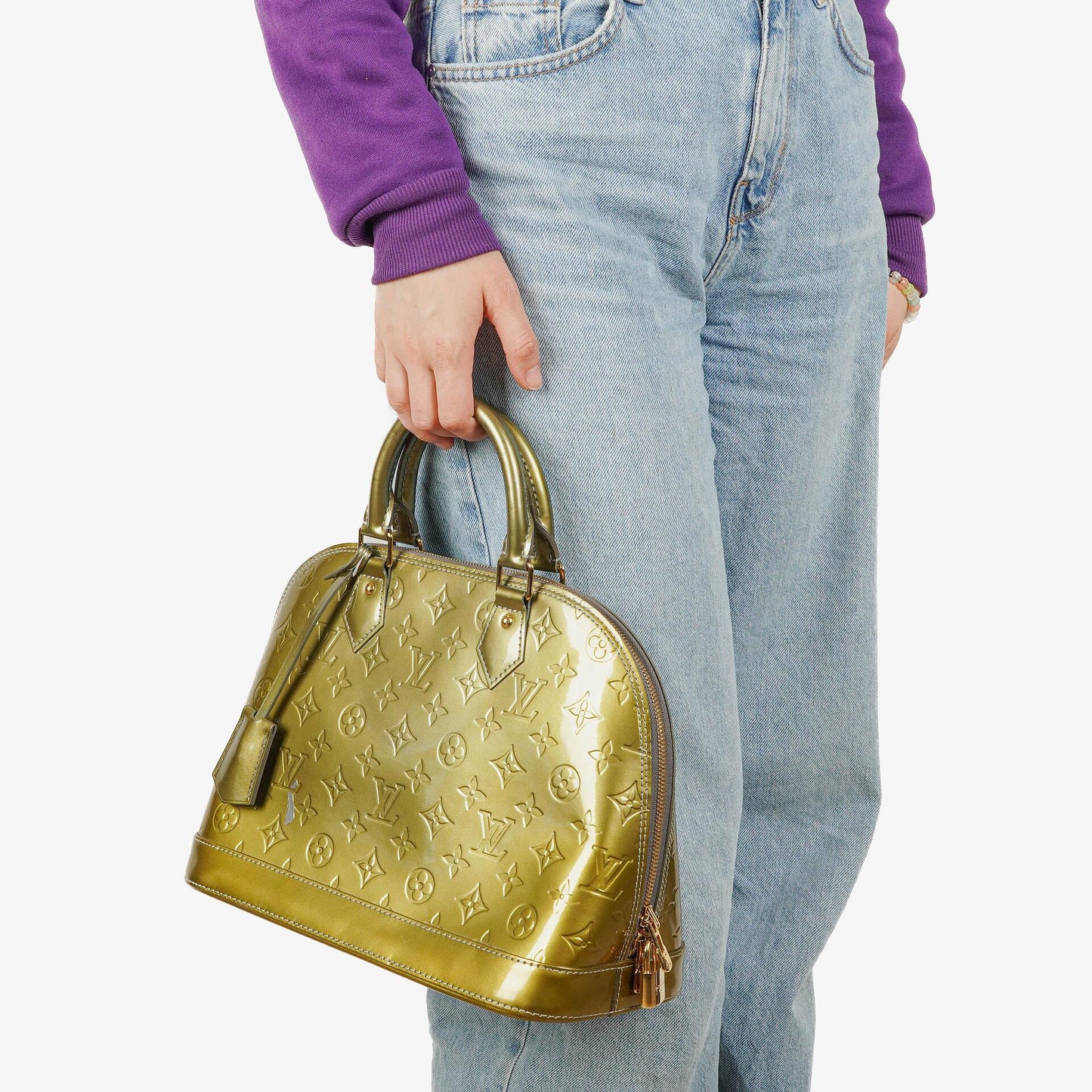 Louis Vuitton Alma PM Handtasche aus Monogram Vernis Leder