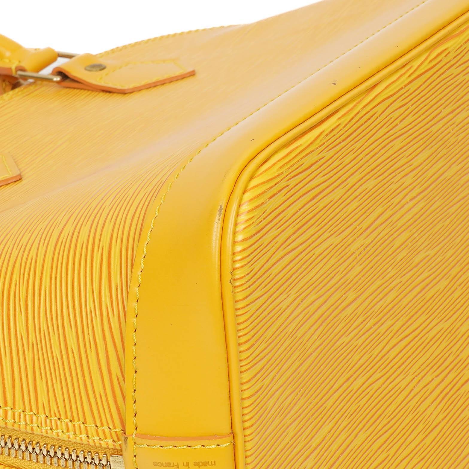 Louis Vuitton Alma PM Gelb EPI Leder Tasche