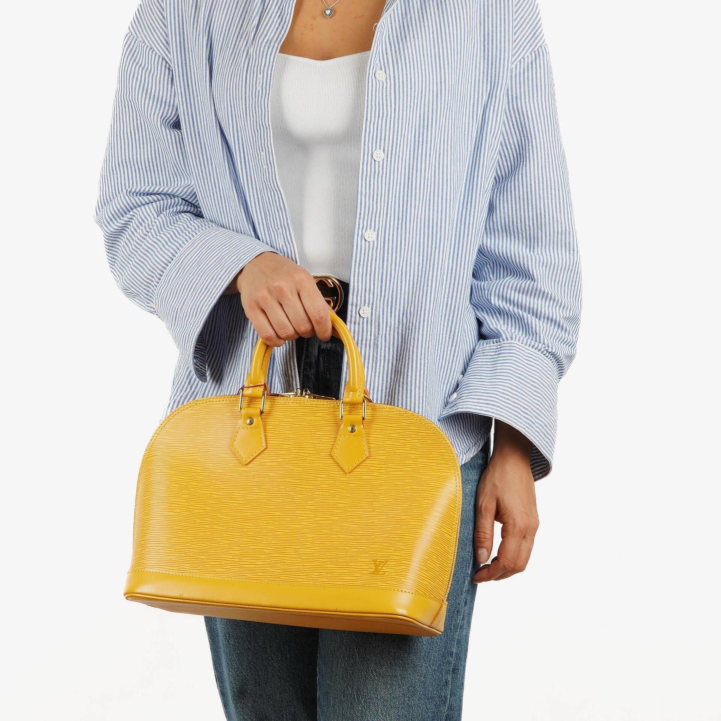 Louis Vuitton Alma PM Gelb EPI Leder Tasche