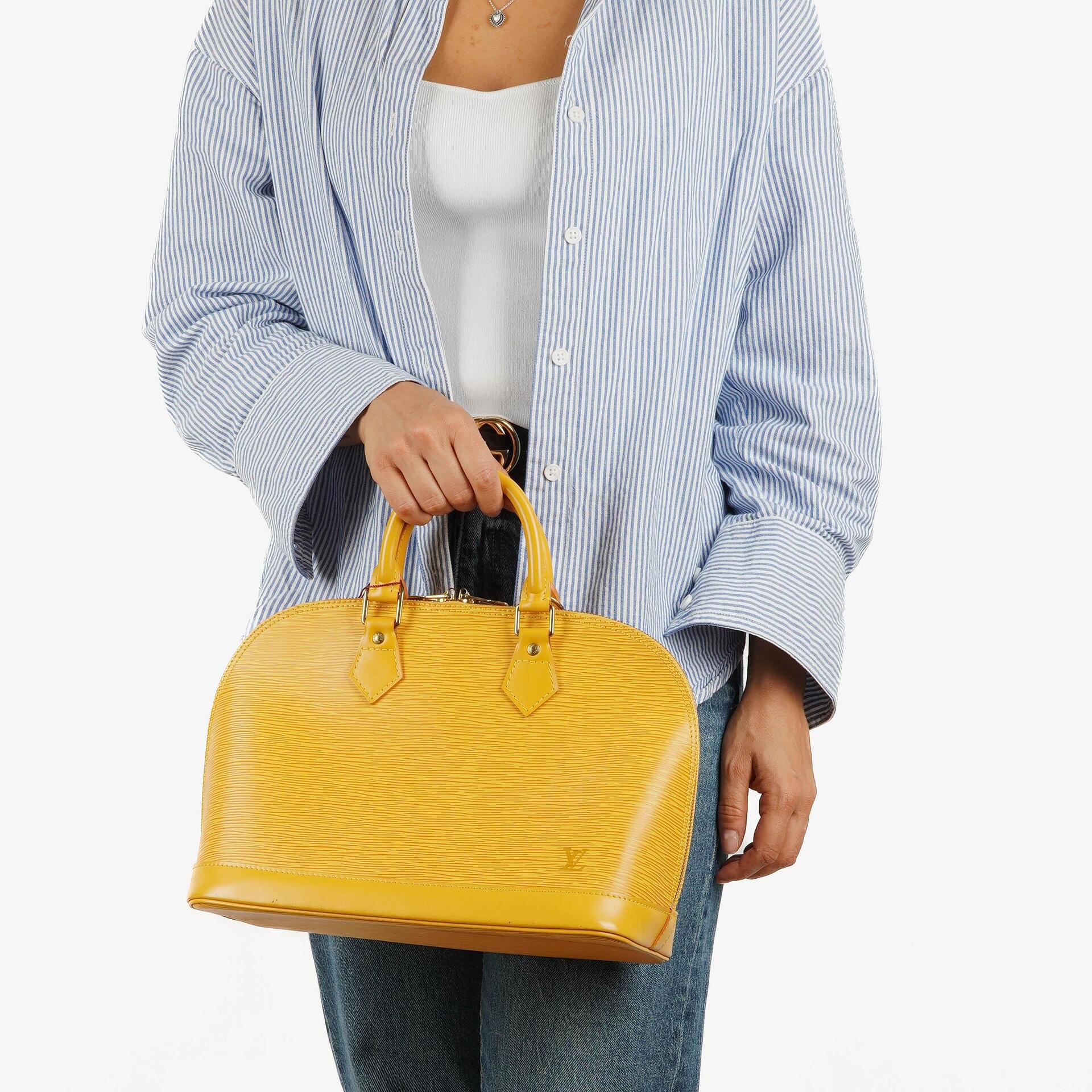 Louis Vuitton Alma PM Gelb EPI Leder Tasche