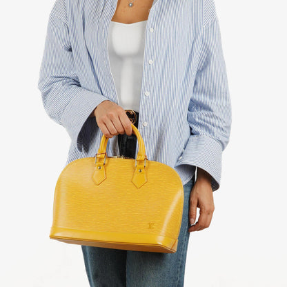 Louis Vuitton Alma PM Gelb EPI Leder Tasche