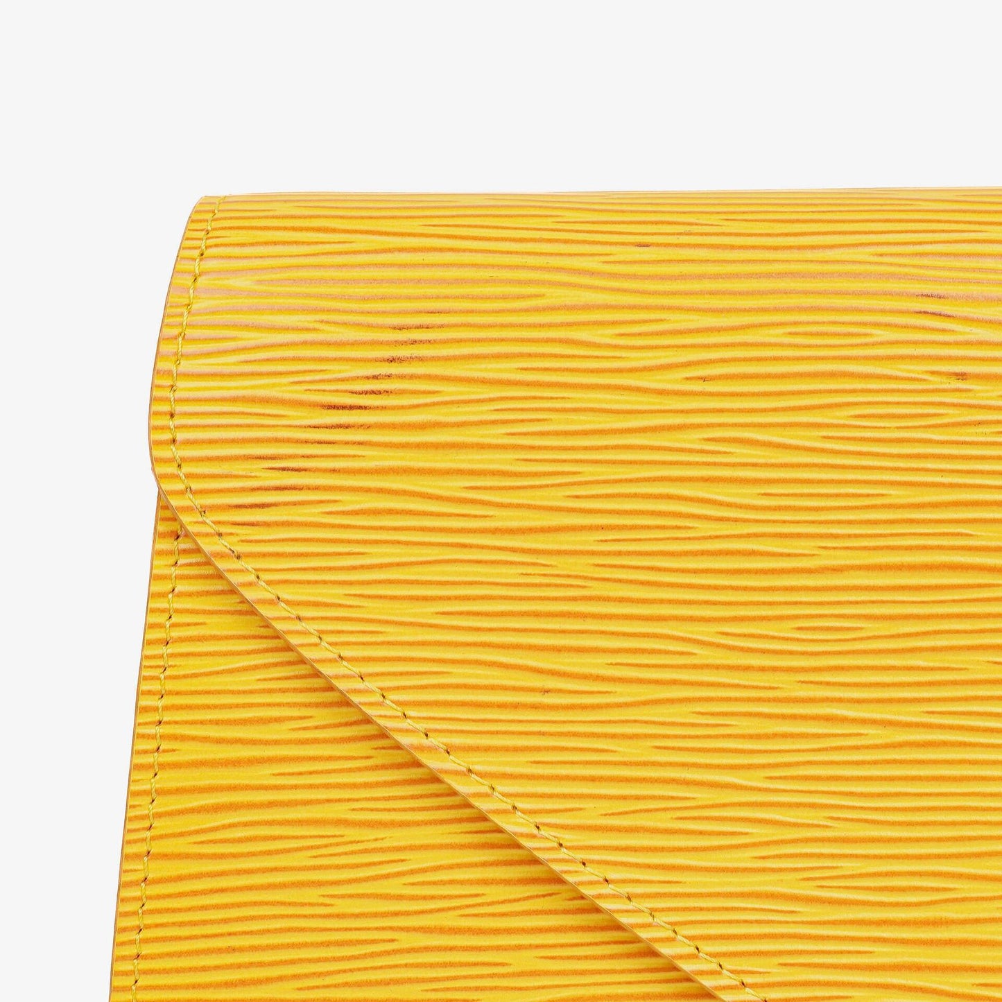 Louis Vuitton Art-Deco Clutch aus gelbem Epi Leder