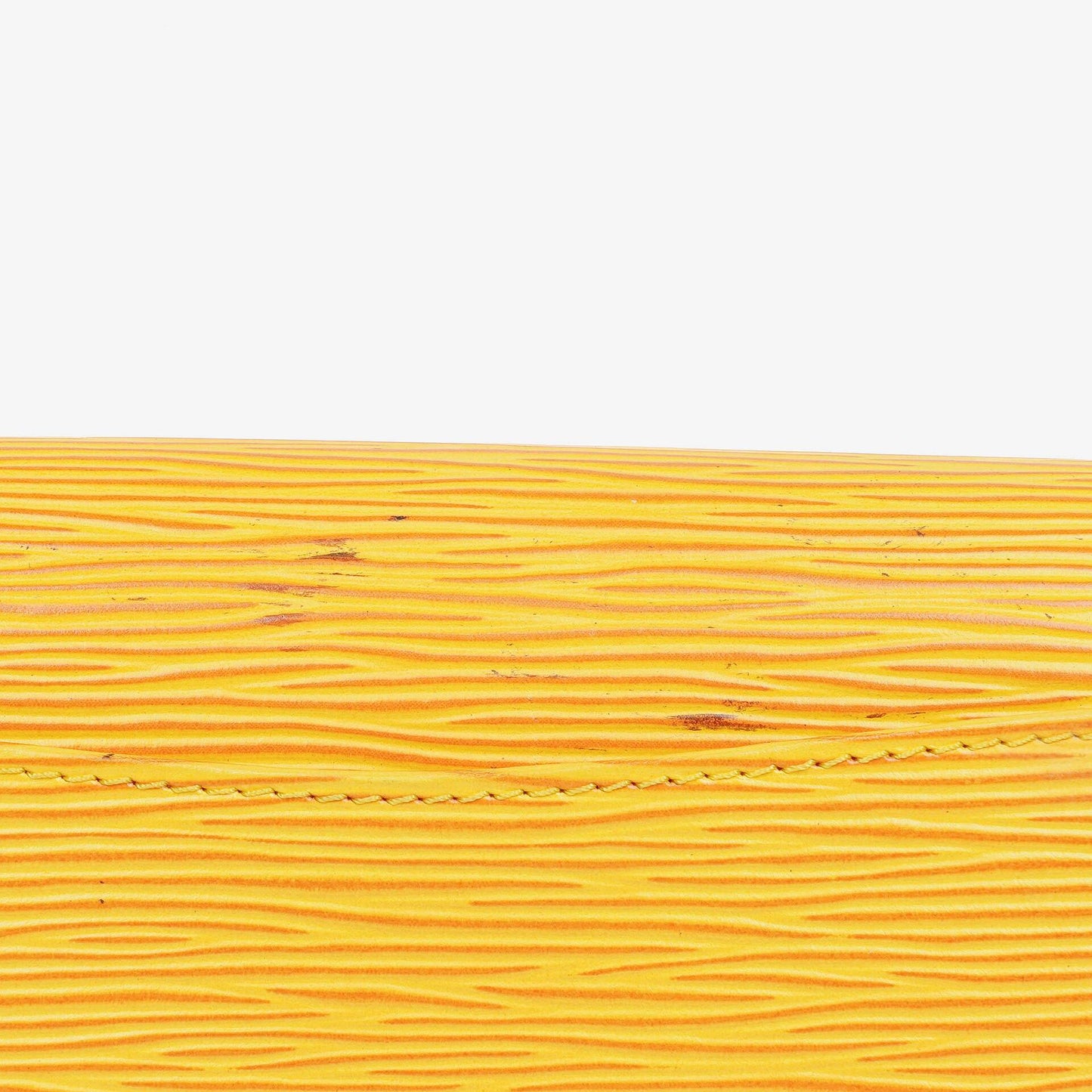 Louis Vuitton Art-Deco Clutch aus gelbem Epi Leder