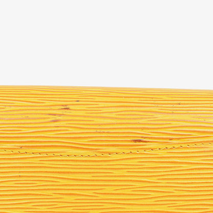 Louis Vuitton Art-Deco Clutch aus gelbem Epi Leder