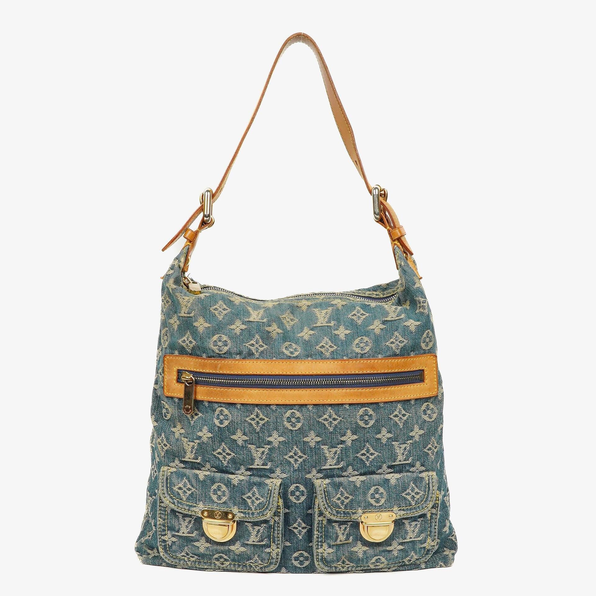 Louis Vuitton Baggy GM Schultertasche aus Monogram Denim