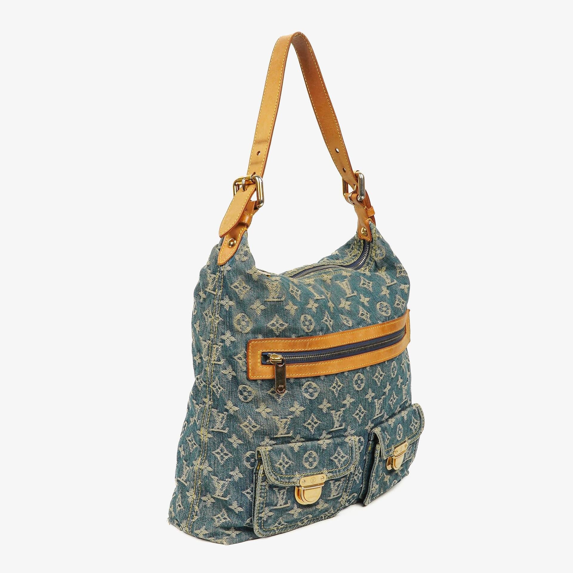 Louis Vuitton Baggy GM Schultertasche aus Monogram Denim