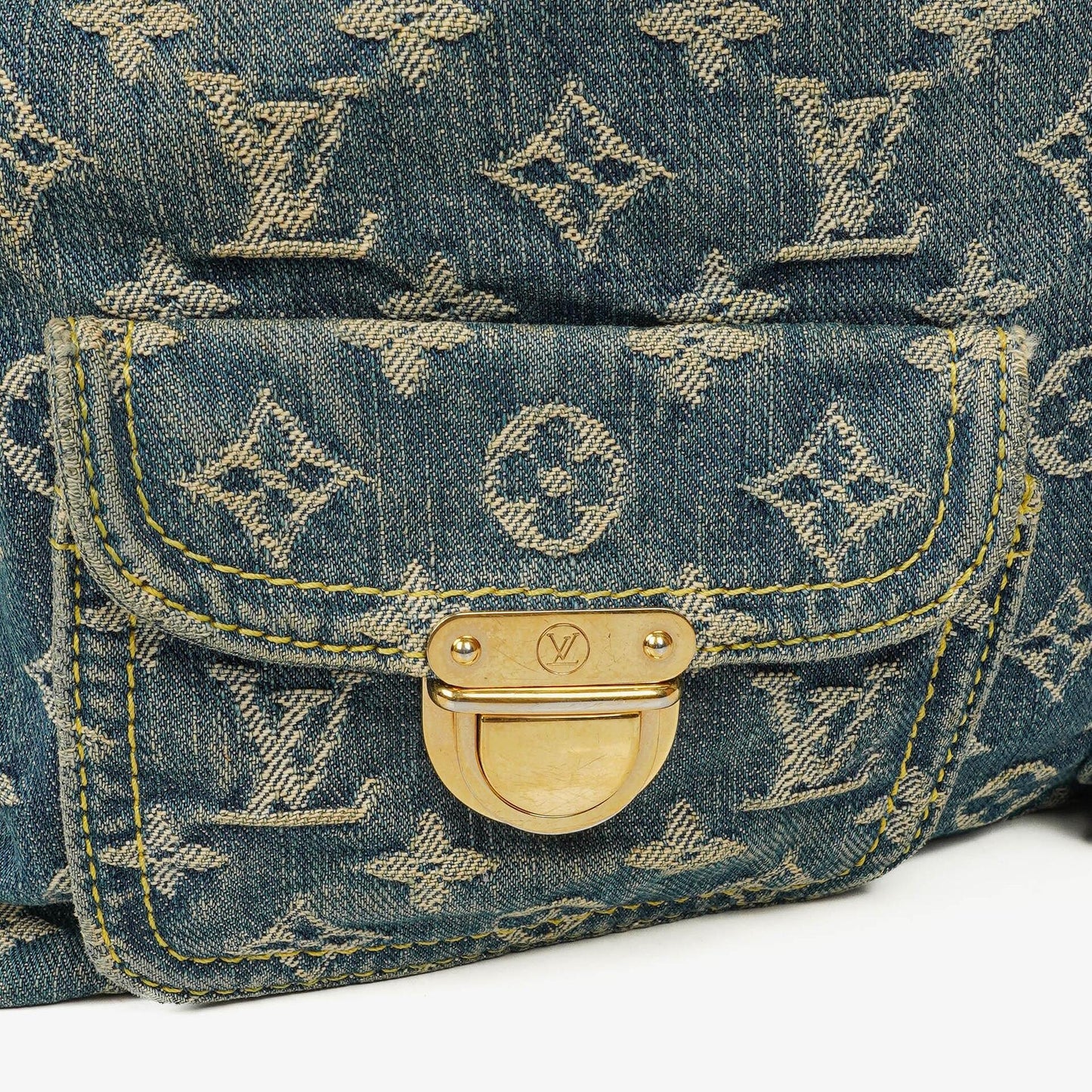 Louis Vuitton Baggy GM Schultertasche aus Monogram Denim