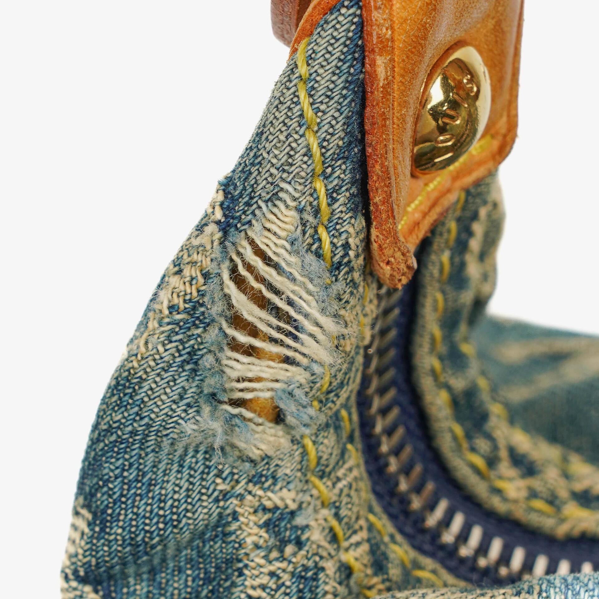 Louis Vuitton Baggy GM Schultertasche aus Monogram Denim