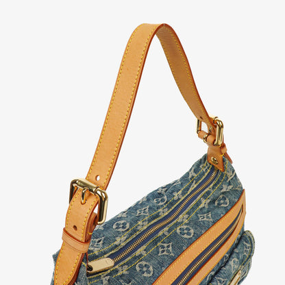 Louis Vuitton Baggy PM Schultertasche aus Monogram Denim