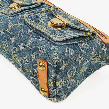 Louis Vuitton Baggy PM Schultertasche aus Monogram Denim