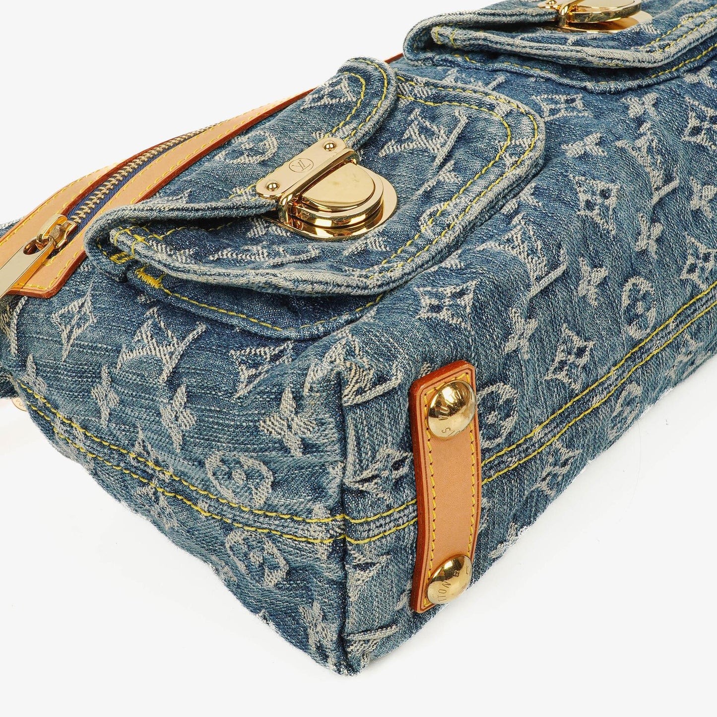 Louis Vuitton Baggy PM Schultertasche aus Monogram Denim