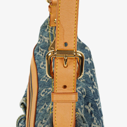 Louis Vuitton Baggy PM Schultertasche aus Monogram Denim