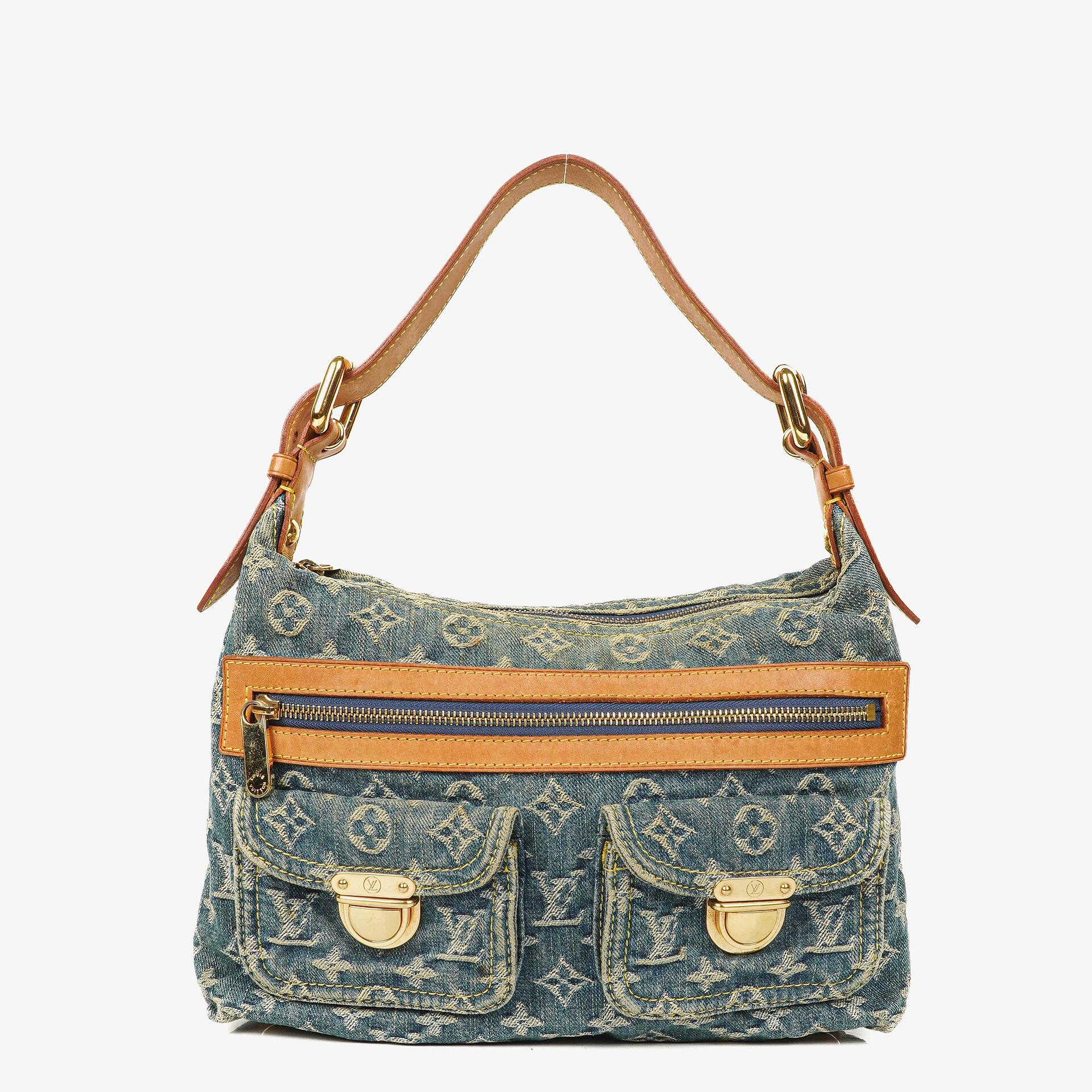Louis Vuitton Baggy PM Monogramm Denim Schultertasche