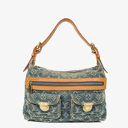 Louis Vuitton Baggy PM Monogramm Denim Schultertasche