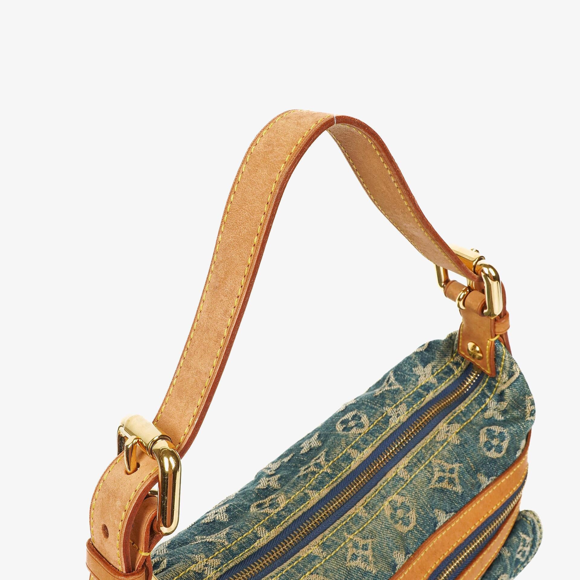 Louis Vuitton Baggy PM Monogramm Denim Schultertasche