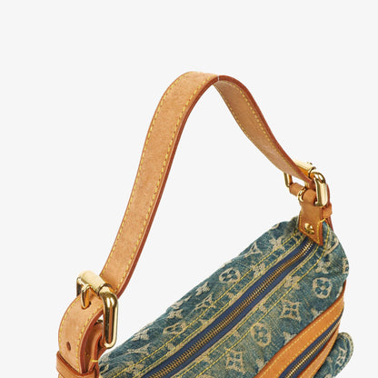 Louis Vuitton Baggy PM Monogramm Denim Schultertasche