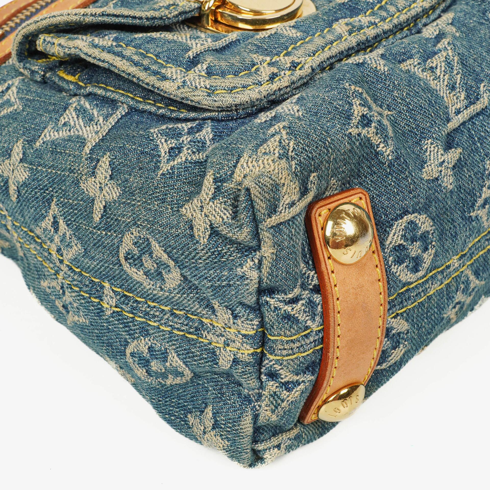 Louis Vuitton Baggy PM Monogramm Denim Schultertasche