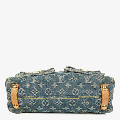 Louis Vuitton Baggy PM Monogramm Denim Schultertasche
