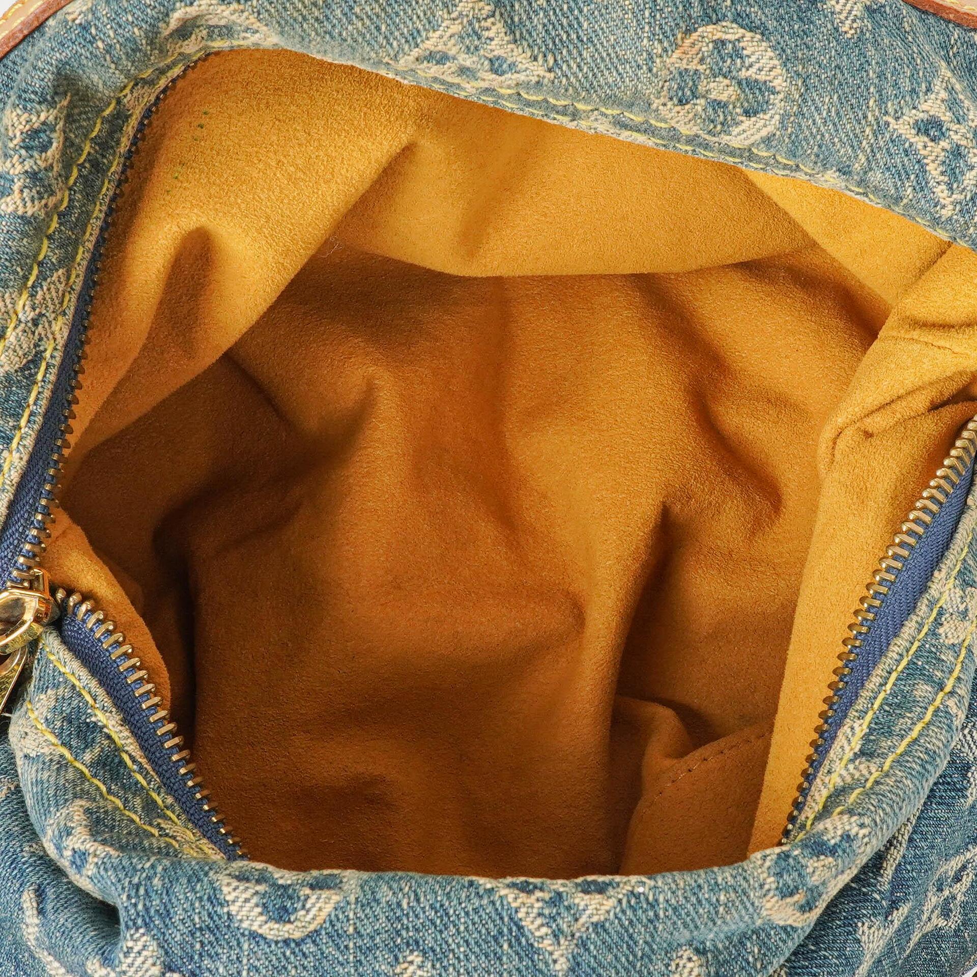 Louis Vuitton Baggy PM Monogramm Denim Schultertasche