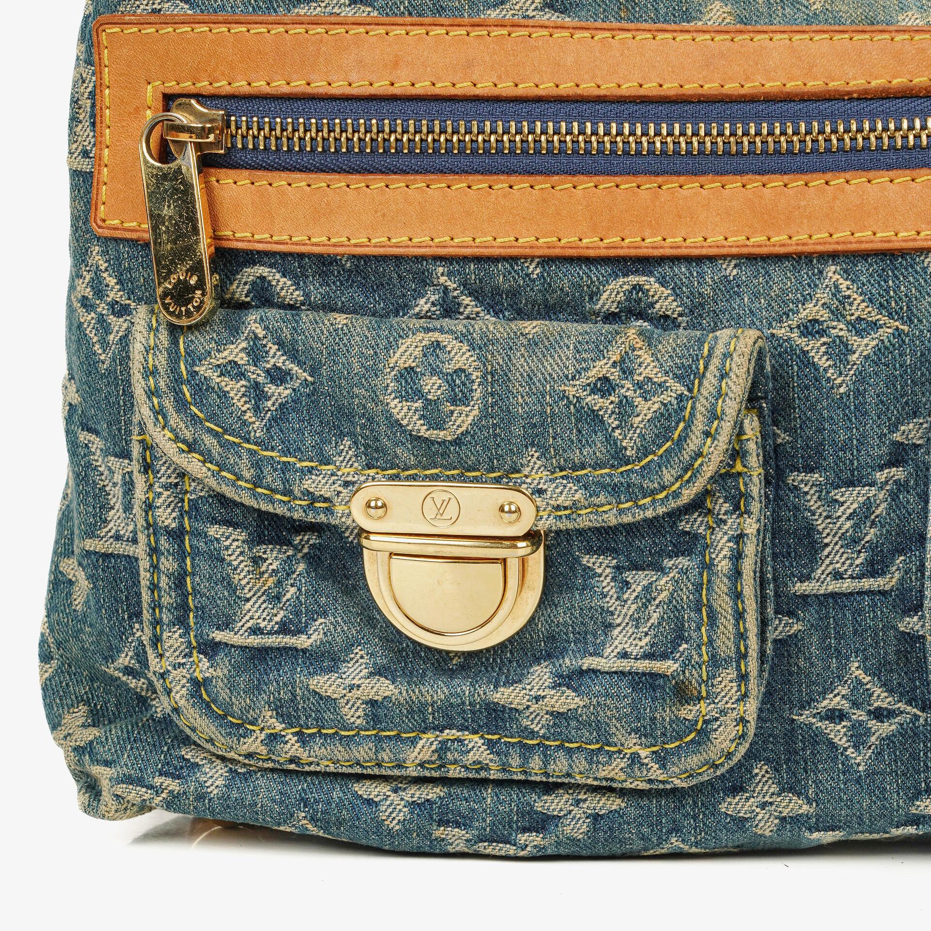 Louis Vuitton Baggy PM Monogramm Denim Schultertasche