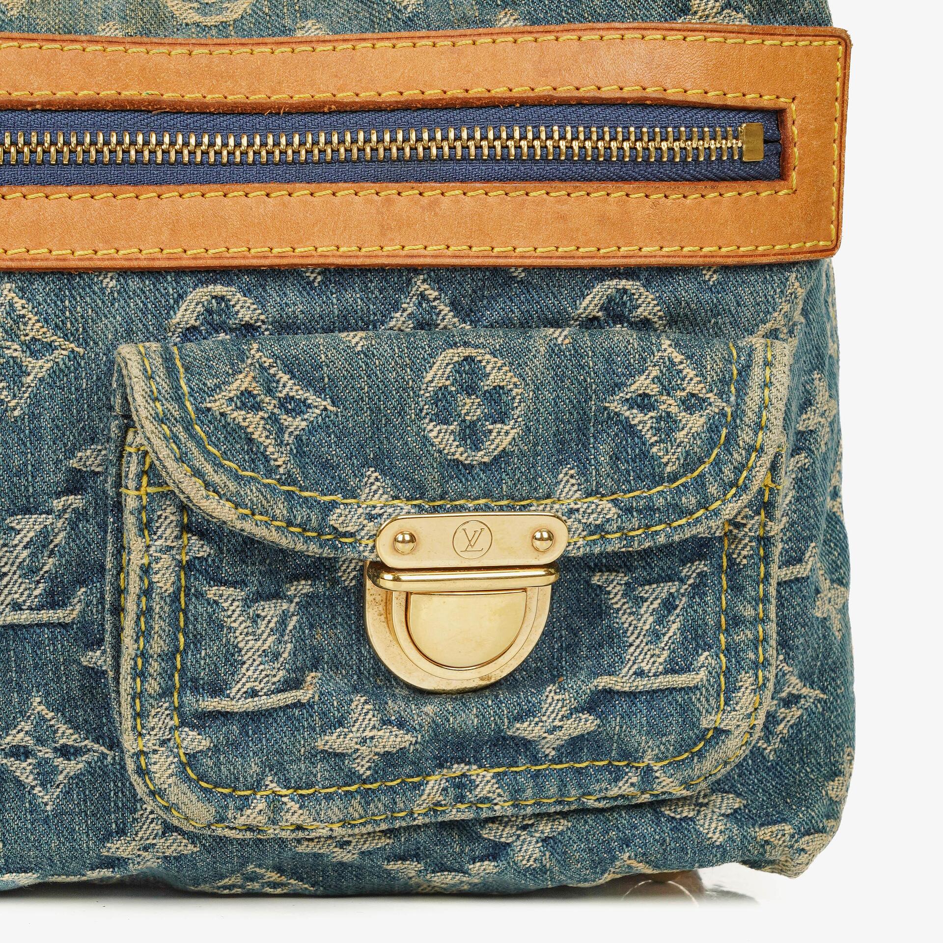Louis Vuitton Baggy PM Monogramm Denim Schultertasche