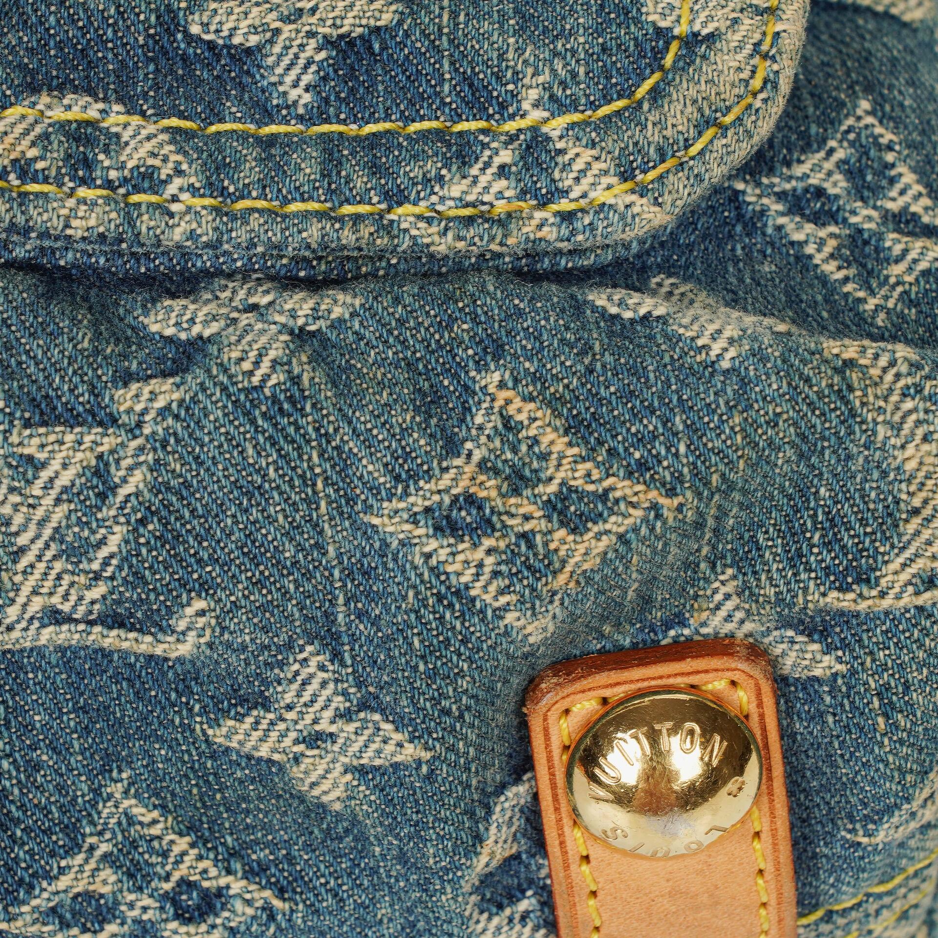 Louis Vuitton Baggy PM Monogramm Denim Schultertasche