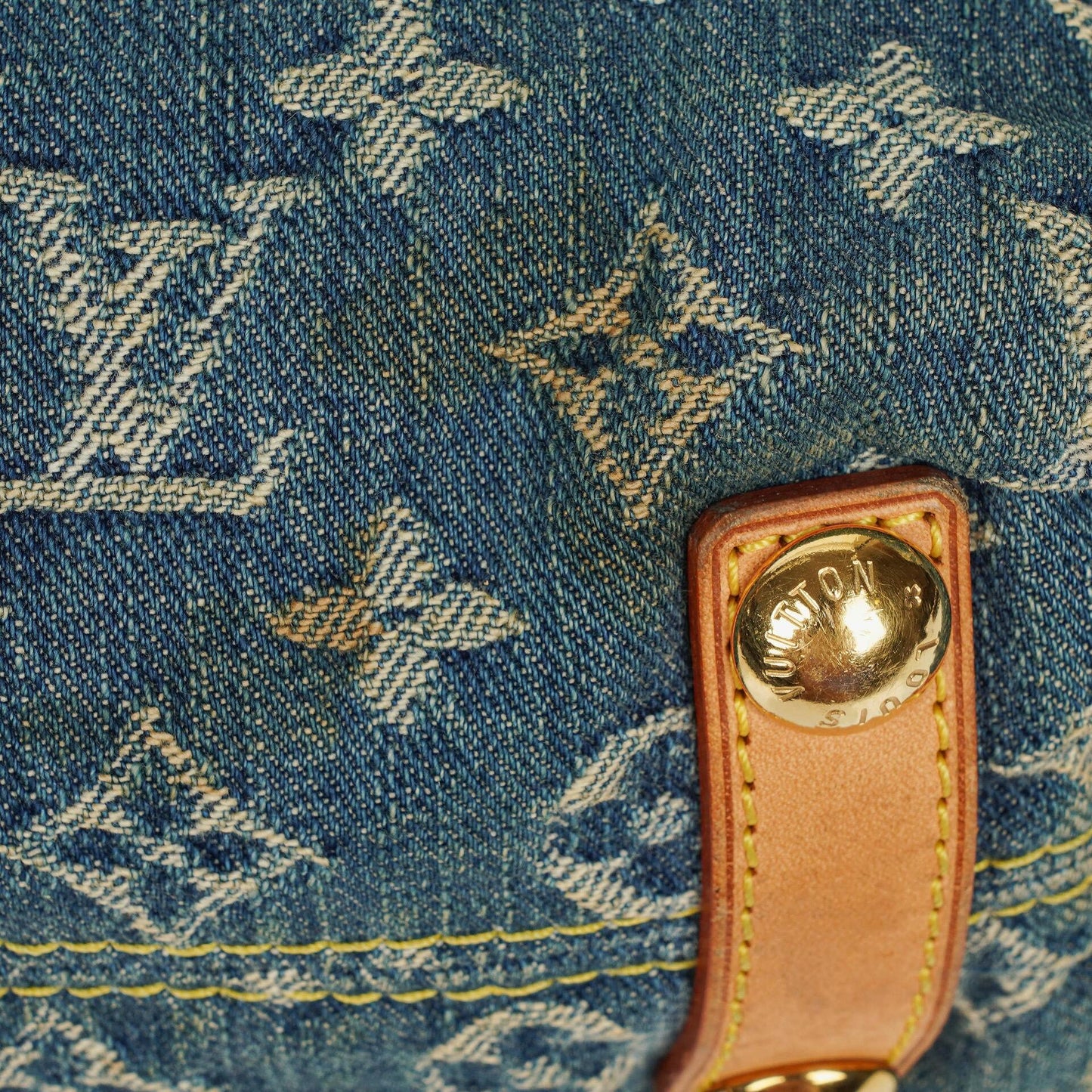 Louis Vuitton Baggy PM Monogramm Denim Schultertasche